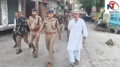 Aligarh News:मोहर्रम से पहले पुलिस अलर्ट, एसपी ग्रामीण मनीष कुमार मिश्र ने जलाली में किया पैदल मार्च