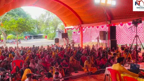 Etah News: द्रौपदी चीरहरण प्रसंग सुन भावविभोर हुए श्रद्धालु, भगवान को बताया अंतिम सहारा