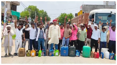 Sonbhadra Diesel Protest