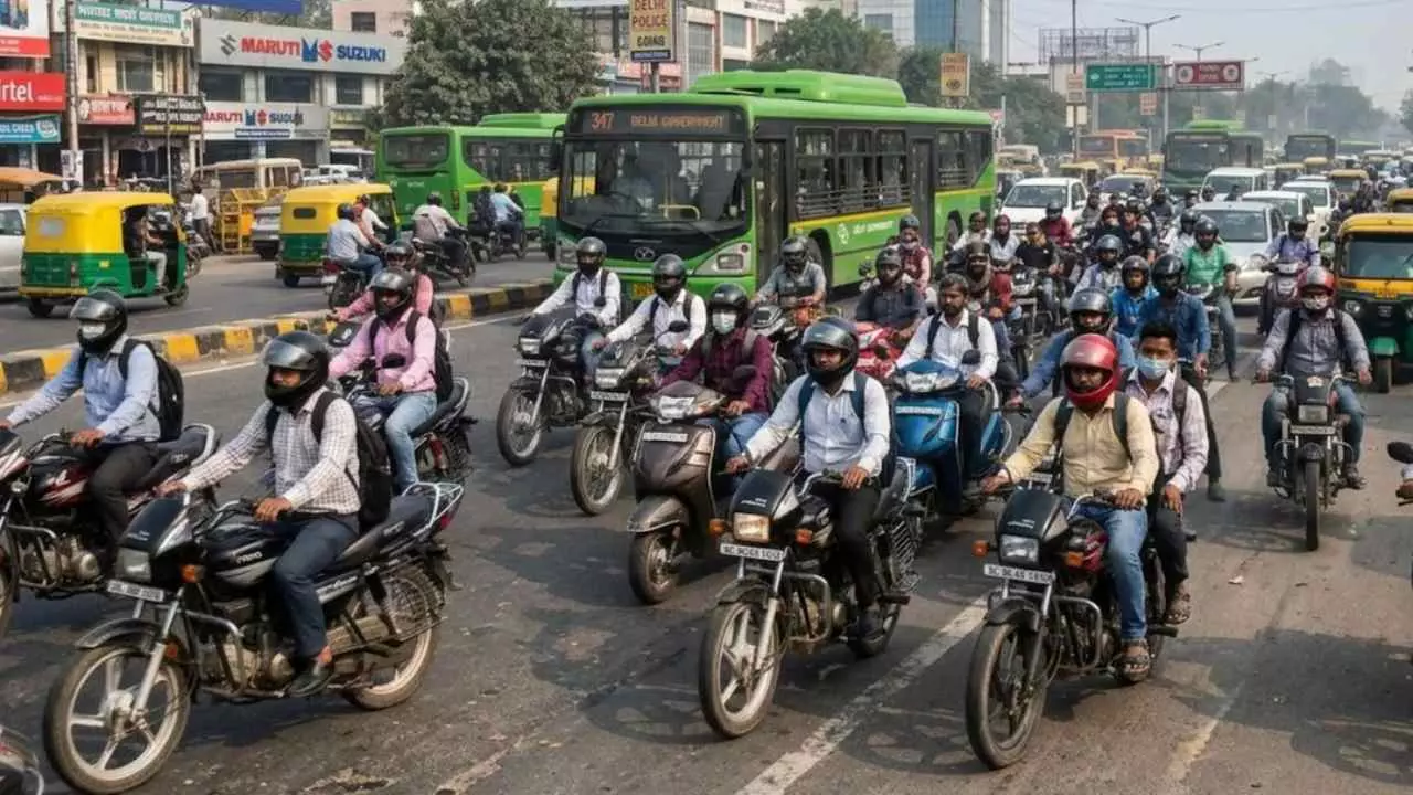 Delhi Petrol Two Wheelers Ban 2028 New Petrol Bike Registration Ban in Delhi