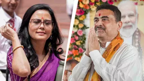 Mahua Moitra praises CM Suvendu: शुभेंदु अधिकारी पर महुआ मोइत्रा का दिल नरम! खुलेआम तारीफ कर बोलीं- इमोशनल रिश्ते... Mahua Moitra praises CM Suvendu: शुभेंदु अधिकारी पर महुआ मोइत्रा का दिल नरम! खुलेआम तारीफ कर बोलीं- इमोशनल रिश्ते...