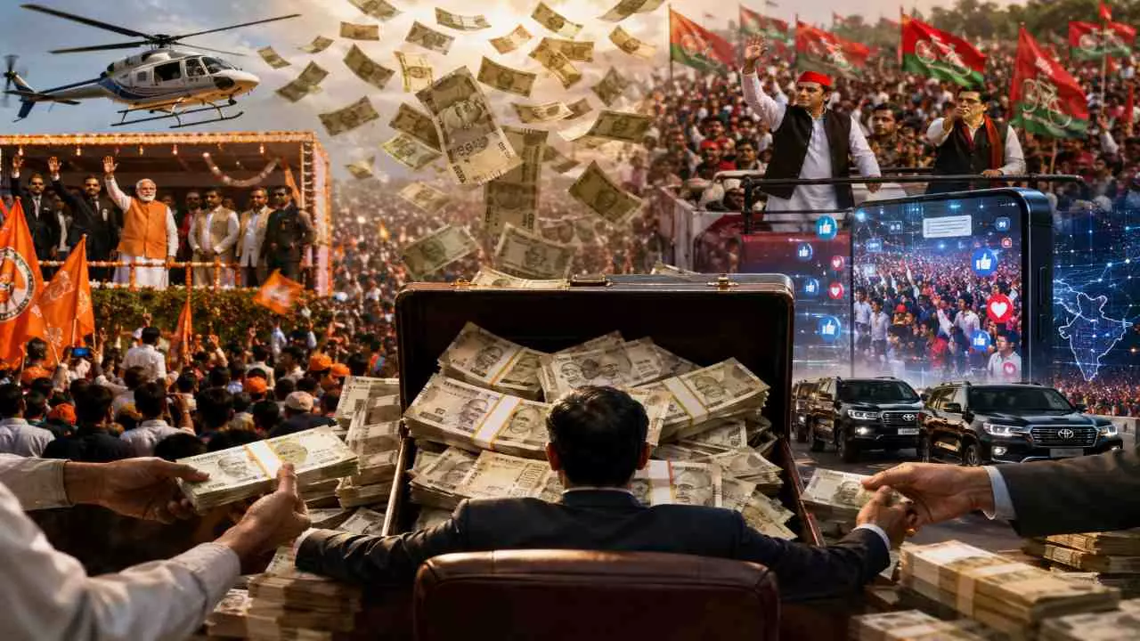 Election Funding: चुनावी रैलियों में पक्ष-विपक्ष पानी की तरह बहाते है पैसा! आखिर कौन करता है फंडिंग? Election Funding: चुनावी रैलियों में पक्ष-विपक्ष पानी की तरह बहाते है पैसा! आखिर कौन करता है फंडिंग?