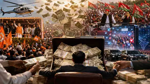 Election Funding: चुनावी रैलियों में पक्ष-विपक्ष पानी की तरह बहाते है पैसा! आखिर कौन करता है फंडिंग? Election Funding: चुनावी रैलियों में पक्ष-विपक्ष पानी की तरह बहाते है पैसा! आखिर कौन करता है फंडिंग?