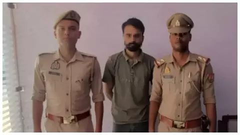 Absconding accused arrested from Mathura Absconding accused arrested from Mathura
