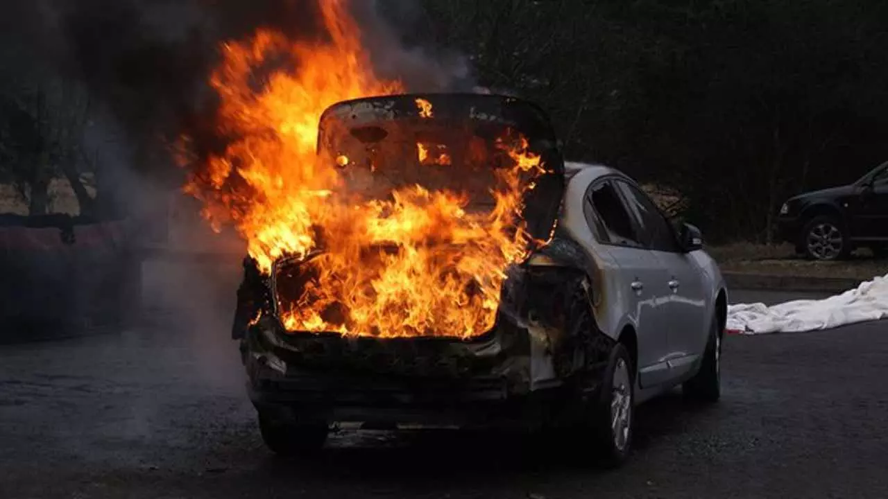EV Fire vs Petrol Car