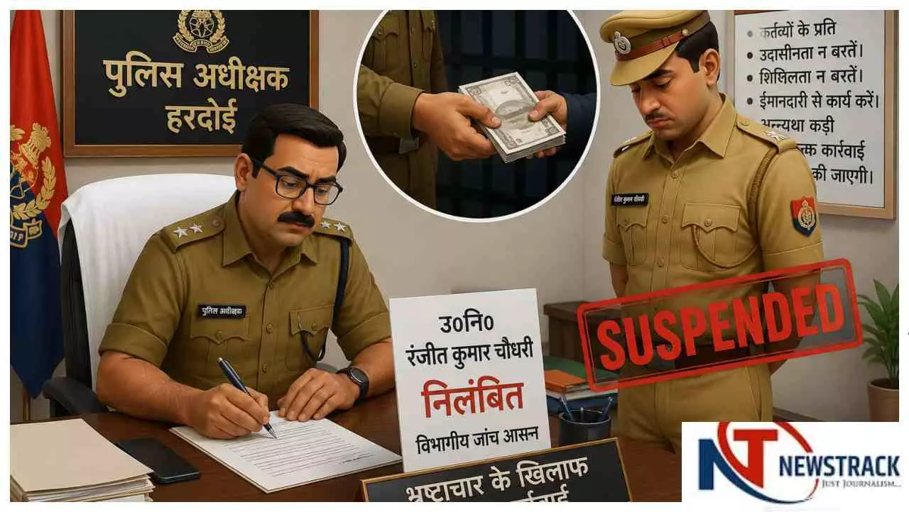 Hardoi News: हरदोई में रिश्वत लेने के आरोप में दरोगा निलंबित, एसपी ने बैठाई विभागीय जांच Hardoi News: हरदोई में रिश्वत लेने के आरोप में दरोगा निलंबित, एसपी ने बैठाई विभागीय जांच