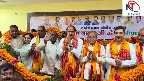 Shamli News: भाजपा क्षेत्रीय अध्यक्ष नवाब सिंह नागर का थानाभवन में ढोल-नगाड़ों के साथ जोरदार स्वागत