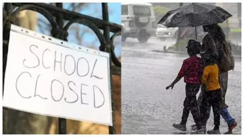 All schools from class 1 to 12 will be closed on July 10 due to heavy rains All schools from class 1 to 12 will be closed on July 10 due to heavy rains