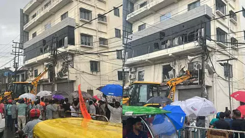 ममता दीदी के भतीजे पर बड़ा संकट! 3 बुलडोजर के साथ ऑफिस गिराने पहुंचा प्रशासन, छावनी बना इलाका ममता दीदी के भतीजे पर बड़ा संकट! 3 बुलडोजर के साथ ऑफिस गिराने पहुंचा प्रशासन, छावनी बना इलाका