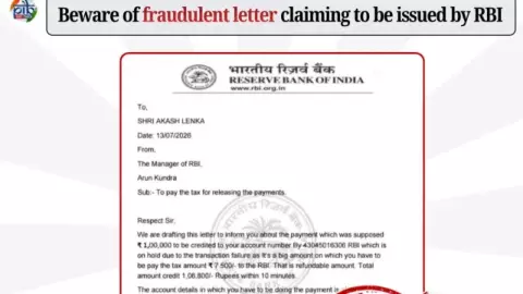 RBI Fake Letter Scam 2026