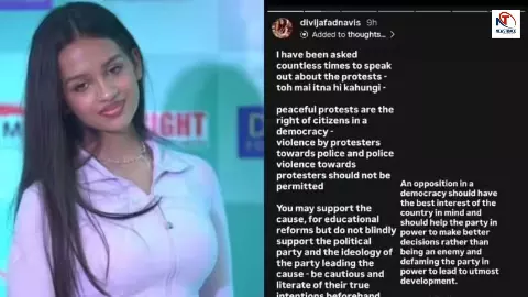Divija Fadnavis on CJP Protest
