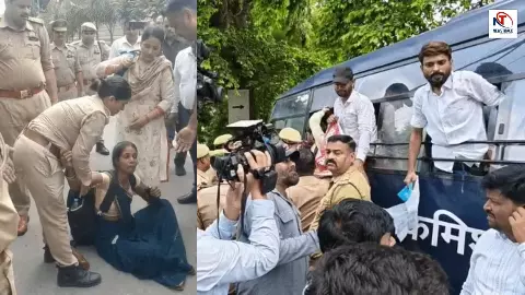 Lucknow 69000 Teacher Recruitment Protest Lucknow 69000 Teacher Recruitment Protest