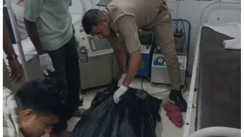 Body reached post-mortem house by e-rickshaw amid rain