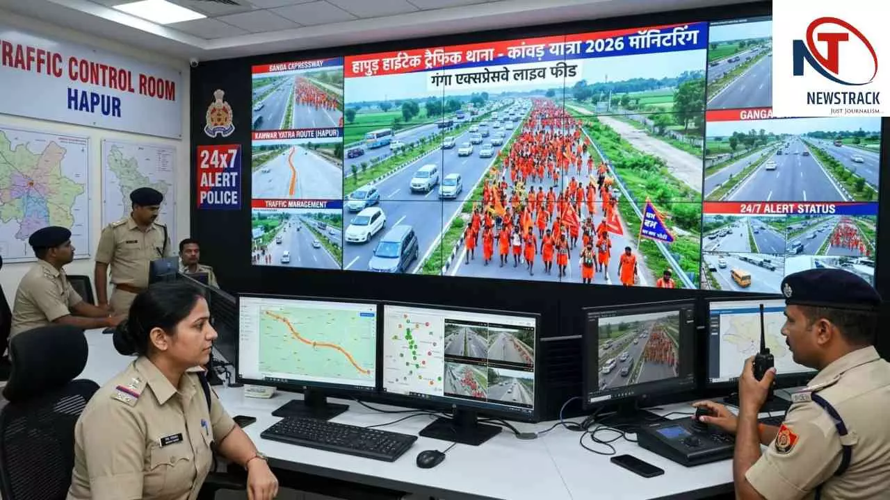 Hapur: हापुड़ में पहली बार बना हाईटेक ट्रैफिक थाना, गंगा एक्सप्रेसवे से होगी पूरे जिले की मॉनिटरिंग