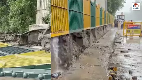 Noida Divider Collapses