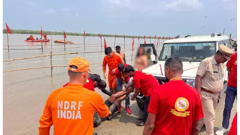 Administration Sajg and Musted, NDRF team conducts mock drill for Kanwar Yatra Administration Sajg and Musted, NDRF team conducts mock drill for Kanwar Yatra