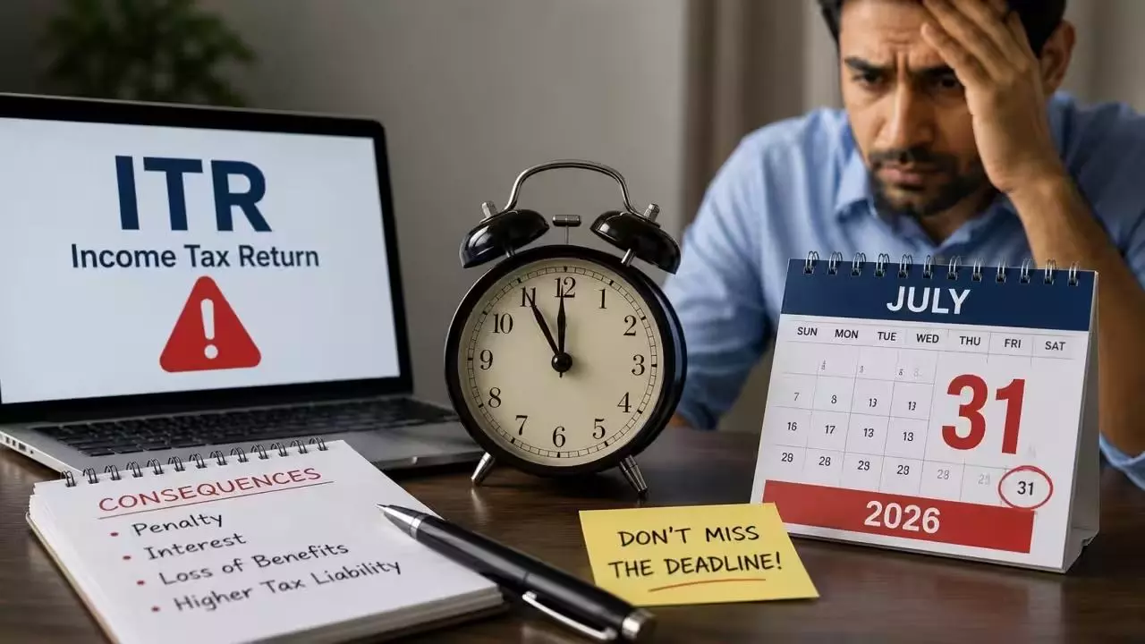 ITR Deadline 2026: 5 Major Consequences of Filing Income Tax Return After July 31 ITR Deadline 2026: 5 Major Consequences of Filing Income Tax Return After July 31