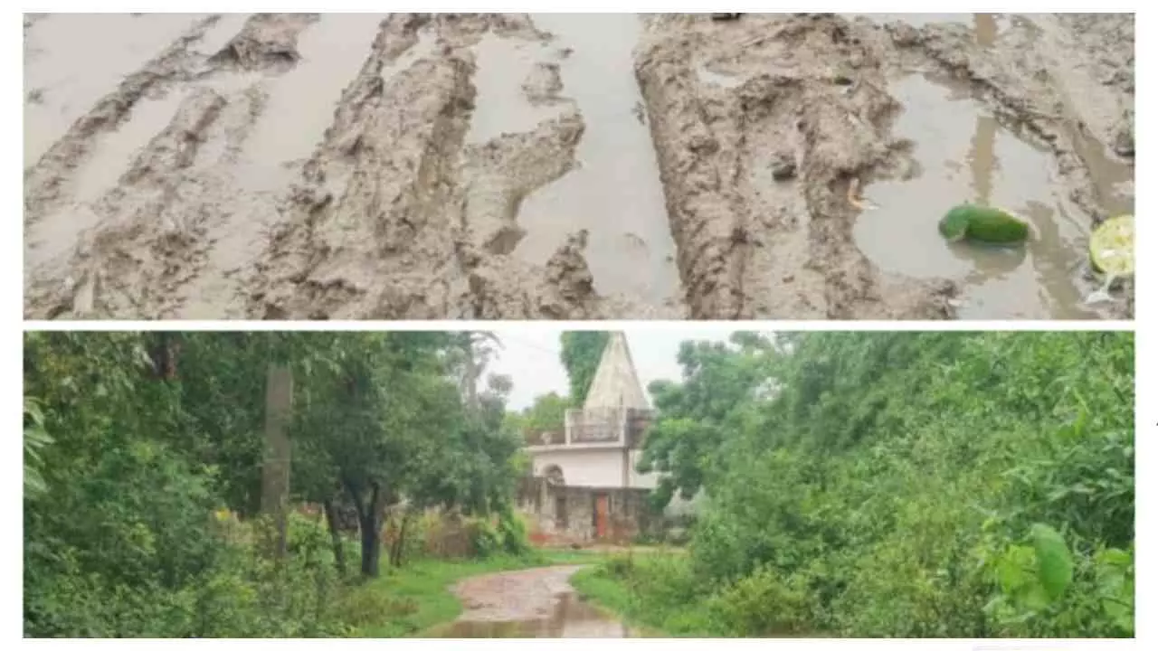 Gonda News: गोंडा में 25 साल से बदहाल सड़क, ग्रामीणों ने डीएम से लगाई मरम्मत की गुहार