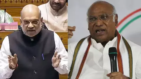अमित शाह के पीछे हाथ धो कर पड़ी कांग्रेस! राहुल के बाद अब खरगे ने भी मांगा इस्तीफा, राज्यसभा में जोरदार हंगामा