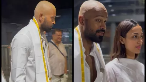 Hardik Pandya Visited Tirumala temple Hardik Pandya Visited Tirumala temple