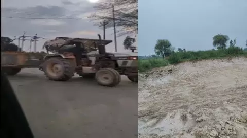 Illegal mining in Karnalganj Illegal mining in Karnalganj
