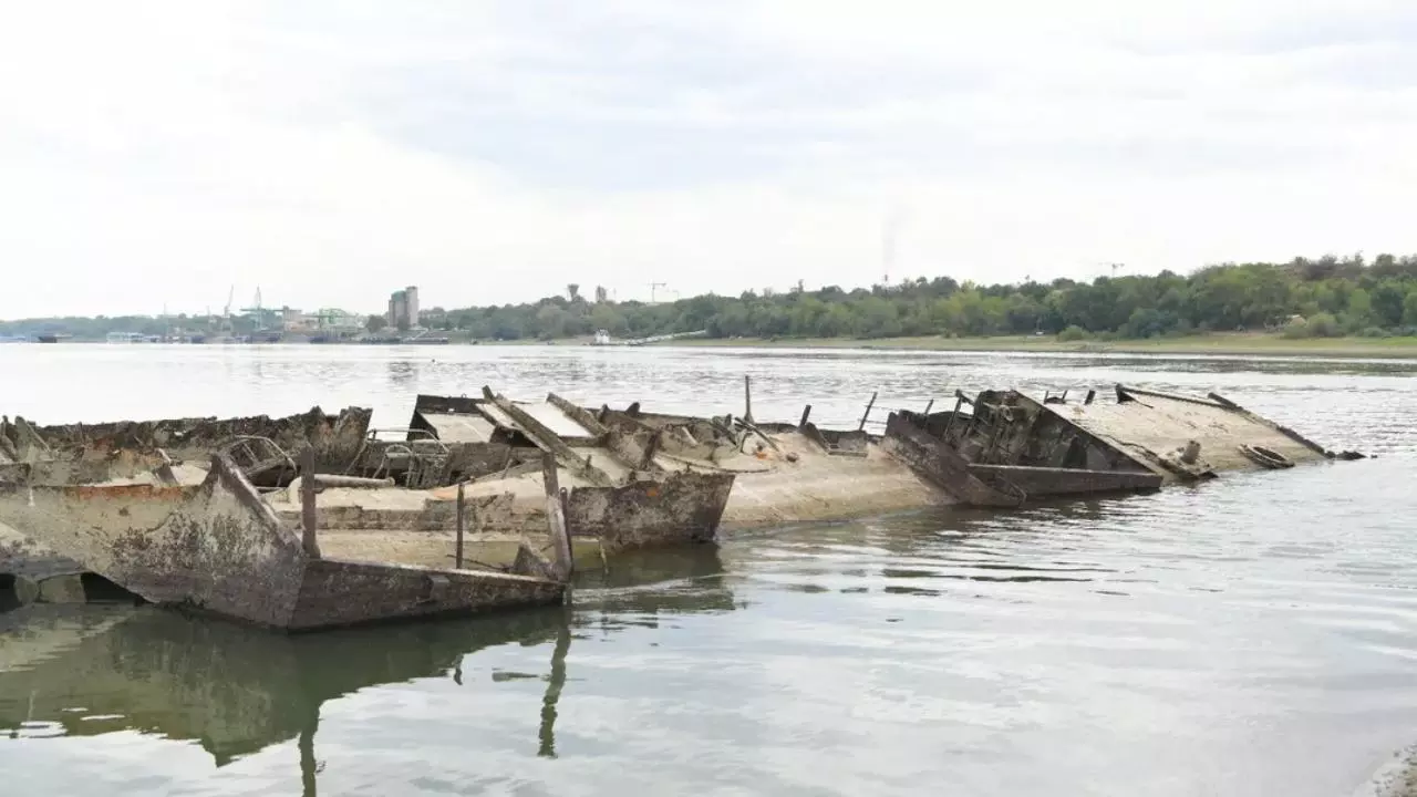 Europe Heatwave: Dries Danube River, Reveals Sunken Nazi Warships After 80 Years Europe Heatwave: Dries Danube River, Reveals Sunken Nazi Warships After 80 Years