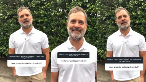 BJP में आपका पसंदीदा नेता कौन? राहुल गांधी से Gen-Z ने पूछा, मिला चौंकाने वाला जवाब BJP में आपका पसंदीदा नेता कौन? राहुल गांधी से Gen-Z ने पूछा, मिला चौंकाने वाला जवाब