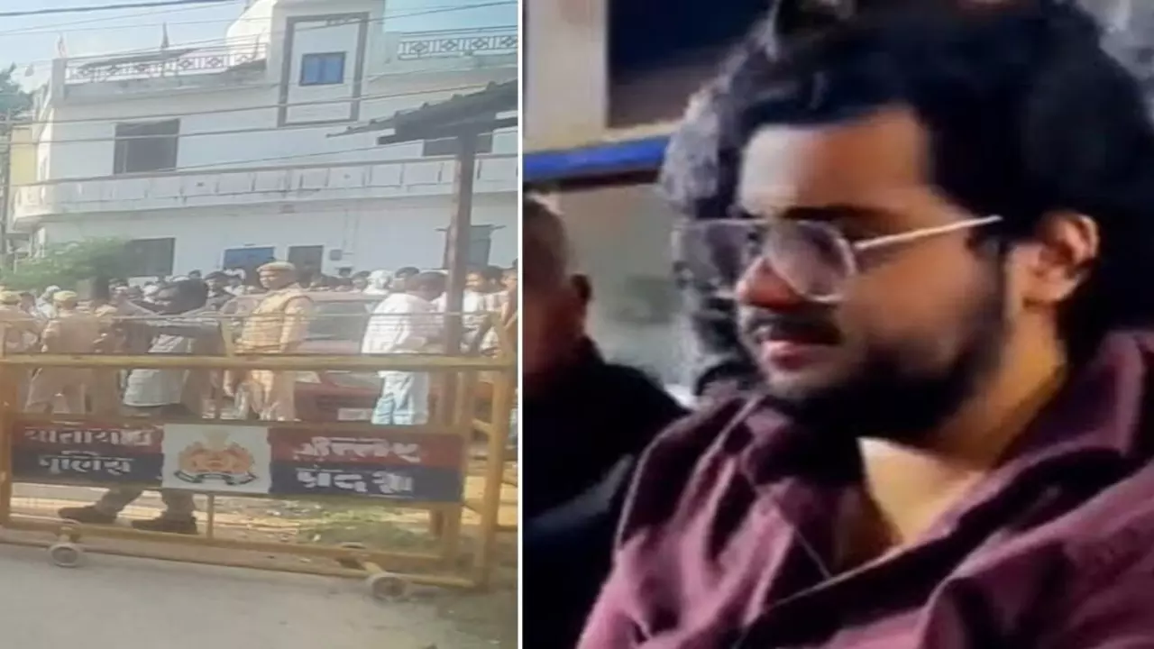 अतीक के बेटे अबान के जनाजे में बेकाबू हुई भीड़, उमर-अली को देखने के लिए टूट पड़े लोग, पुलिस बैरिकेडिंग टूटी अतीक के बेटे अबान के जनाजे में बेकाबू हुई भीड़, उमर-अली को देखने के लिए टूट पड़े लोग, पुलिस बैरिकेडिंग टूटी