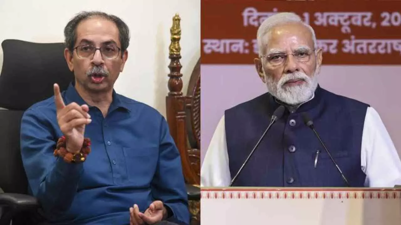 PM गद्दारों के साथ... बागी सांसदों संग प्रधानमंत्री की बैठक पर भड़के उद्धव, पूछे 5 तीखे सवाल! PM गद्दारों के साथ... बागी सांसदों संग प्रधानमंत्री की बैठक पर भड़के उद्धव, पूछे 5 तीखे सवाल!