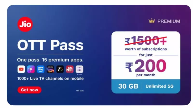 Jio OTT Pass: Get OTT Entertainment for a Year with 365GB Data for ₹2,000 Jio OTT Pass: Get OTT Entertainment for a Year with 365GB Data for ₹2,000