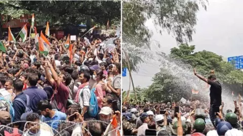 बैरिकेड टूटे, वाटर कैनन चला फिर लाठियां...रणभूमि बना रांची! पेपर लीक पर छात्रों का ऐसा प्रदर्शन, पुलिस भी परेशान
