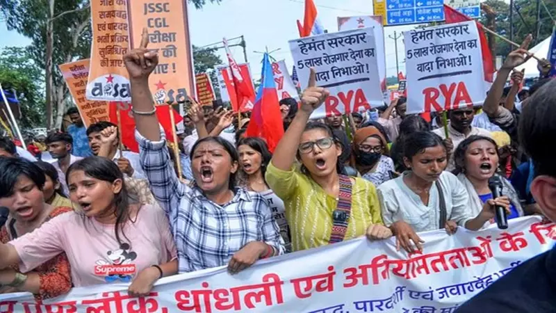 झारखंड में छात्रों का आज विधानसभा मार्च, रांची में हाई अलर्ट; चप्पे-चप्पे पर पुलिस, शहर बना छावनी