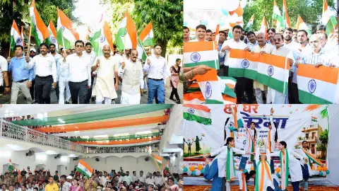 Lakhimpur News: कलेक्ट्रेट से मेमोरियल मैदान तक तिरंगा पदयात्रा, सांस्कृतिक प्रस्तुतियों ने जीता दिल