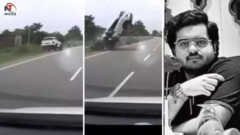Atiq Ahmed Son Aaban Ahmed Accident Video Atiq Ahmed Son Aaban Ahmed Accident Video