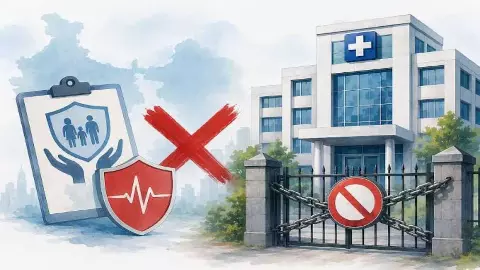 कहीं बिना जरूरत ICU तो कहीं डॉक्टर गायब! UP में 148 आयुष्मान अस्पतालों पर बड़ा एक्शन, लखनऊ के 19 अस्पतलों में भी बड़ा झोल कहीं बिना जरूरत ICU तो कहीं डॉक्टर गायब! UP में 148 आयुष्मान अस्पतालों पर बड़ा एक्शन, लखनऊ के 19 अस्पतलों में भी बड़ा झोल