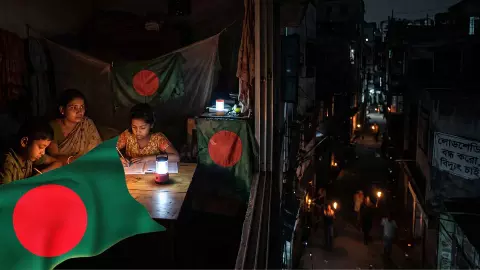 अंधेरे में डूबा बांग्लादेश! भारत से रोशनी की आस, घंटों बिजली गुल से किसान से व्यापारी तक परेशान अंधेरे में डूबा बांग्लादेश! भारत से रोशनी की आस, घंटों बिजली गुल से किसान से व्यापारी तक परेशान