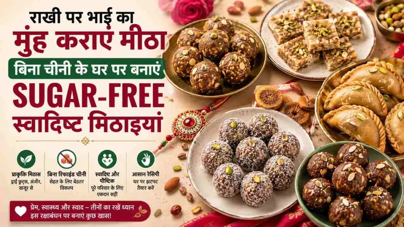 Sugar-Free Sweets: Easy Homemade Recipes for Raksha Bandhan Sugar-Free Sweets: Easy Homemade Recipes for Raksha Bandhan