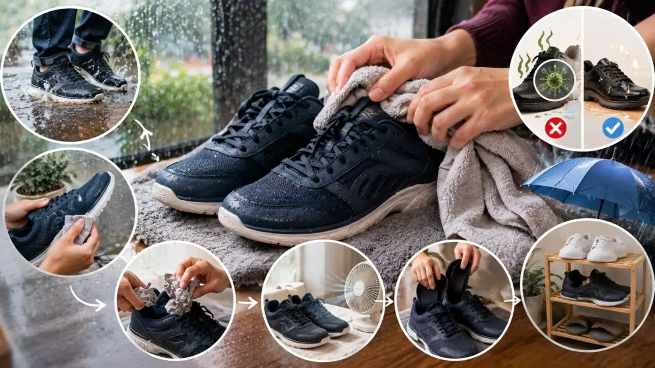 Wet Shoes Drying Tips