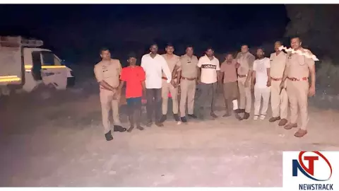 Bulandshahr News:: बीबी नगर में हुई मुठभेड़, 5 बदमाश गिरफ्तार, जिनमें एक हुआ लंगड़ा