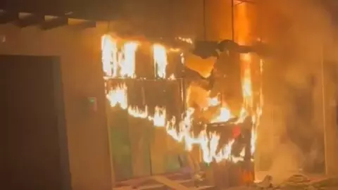 Shahberi Furniture Market Fire