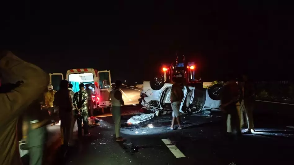Mumbai Delhi Expressway Accident Mumbai Delhi Expressway Accident