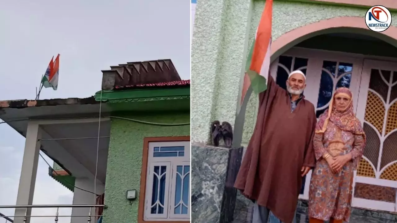 Lashkar Commander Abid Ramzan Sheikh’s Parents Hoist Tiranga Lashkar Commander Abid Ramzan Sheikh’s Parents Hoist Tiranga