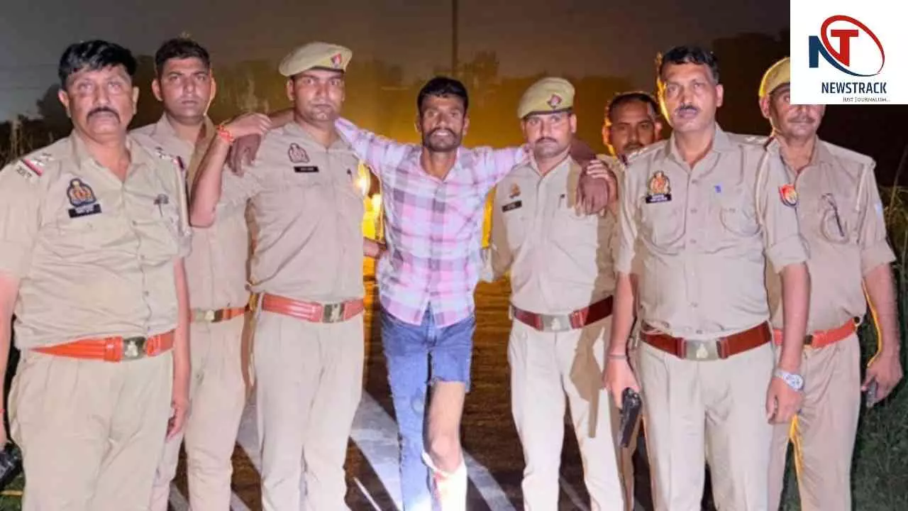Etawah News: इटावा में पुलिस और बदमाश के बीच मुठभेड़, पैर में गोली लगने के बाद वांछित आरोपी गिरफ्तार