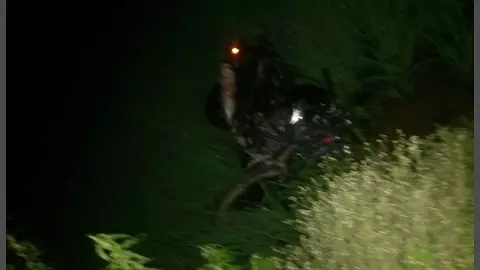 tractor collides with bike