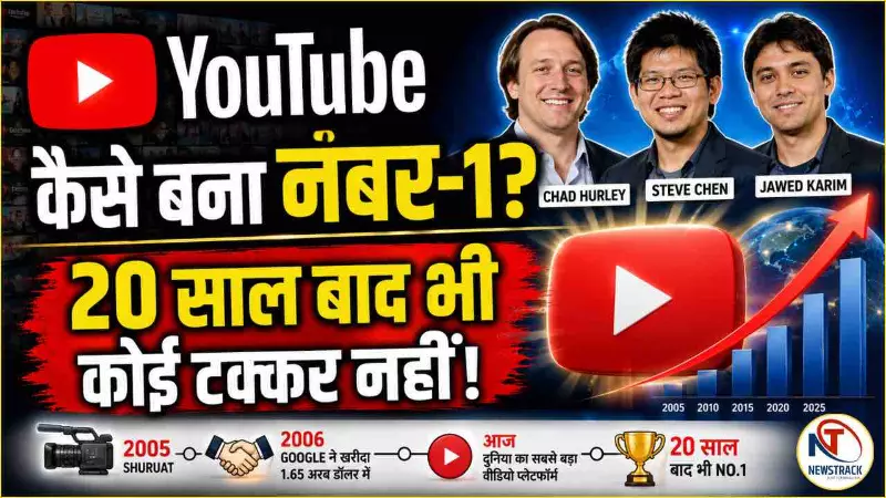 YouTube कब बना, किस इरादे से शुरू हुआ? 20 साल बाद भी इसका कोई असली प्रतिद्वंद्वी क्यों नहीं? YouTube कब बना, किस इरादे से शुरू हुआ? 20 साल बाद भी इसका कोई असली प्रतिद्वंद्वी क्यों नहीं?