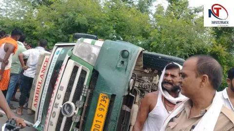 Chandauli News: स्कार्पियो व शव वाहन में हुई टक्कर, चालक समेत दो घायल