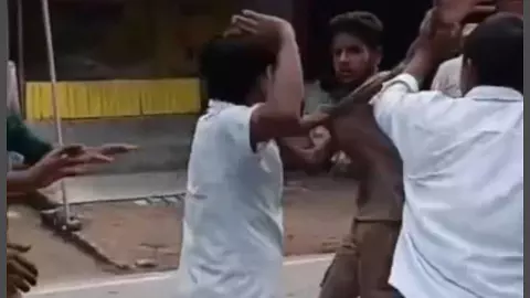 Dispute over touching rickshaw Dispute over touching rickshaw