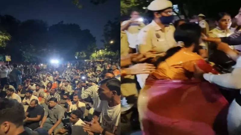 जंतर-मंतर में पुलिस कार्रवाई से पहले प्रदर्शनकारियों ने गाया हनुमान चालीसा, Reservation पर बढ़ा तनाव
