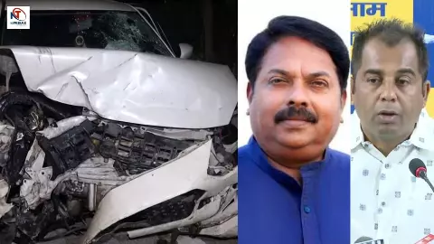 Delhi BJP-AAP MLA Accident Delhi BJP-AAP MLA Accident