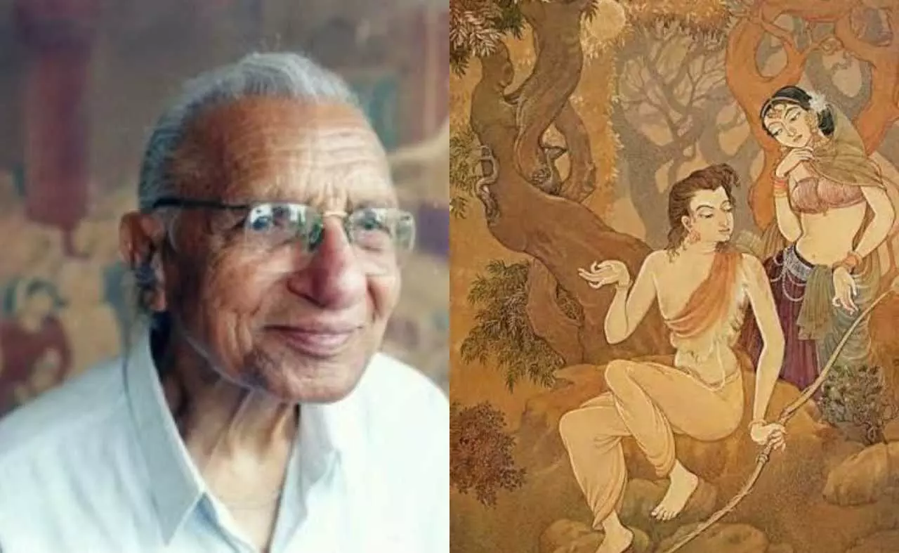 The pioneer of wash painting, Prof. Sukhvir Singhals Adig Laxman painting sold for Rs 6.73 lakh